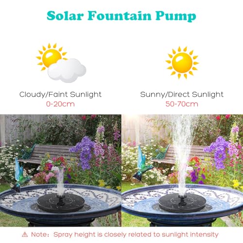 1W Solar Bird Bath Fountain Pump