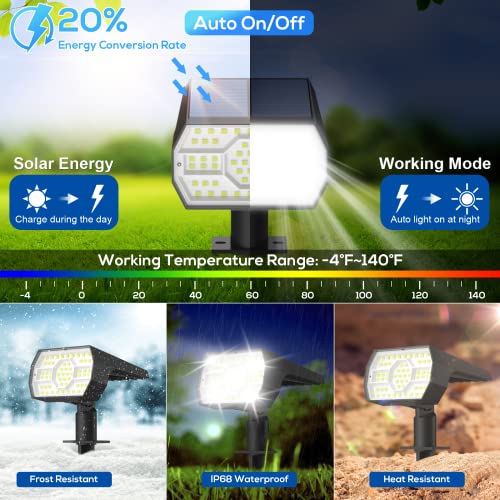 Solar Lights Outdoor Waterproof (6 Count)