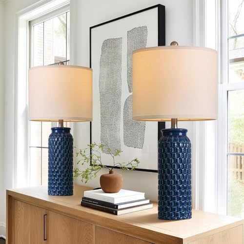 27" Ceramic Table Lamps Set of 2 (2 Count)