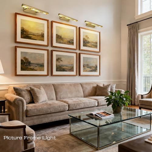 24" Brass Picture Light Hardwired