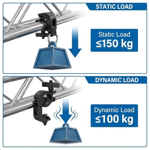 Heavy Duty Truss Clamp Stage Light Trigger Clamp (4 Count)