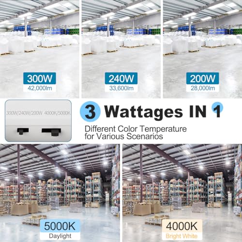 High Bay LED Shop Lights 300W (2 Count)
