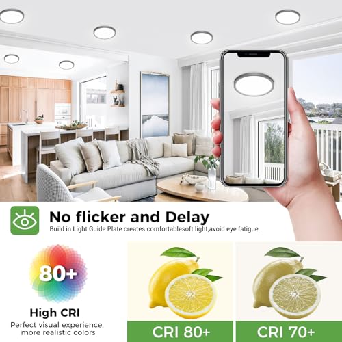 8Pack LED Ceiling Light Fixture 6.5 Inch