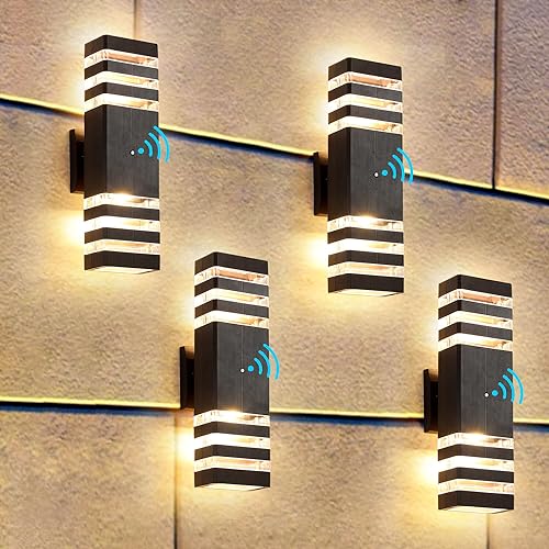 Dusk to Dawn Outdoor Light Fixture Outdoor Wall Lights (4 Count)