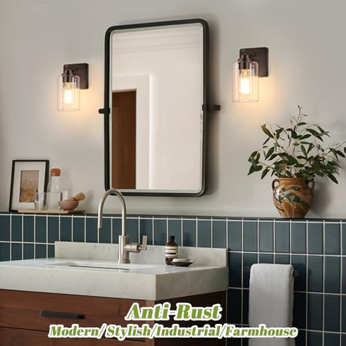 Set of 2 Wall Sconces for Bathroom (2 Count)