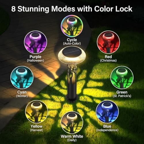 Solar Pathway Lights Outdoor (6 Count)