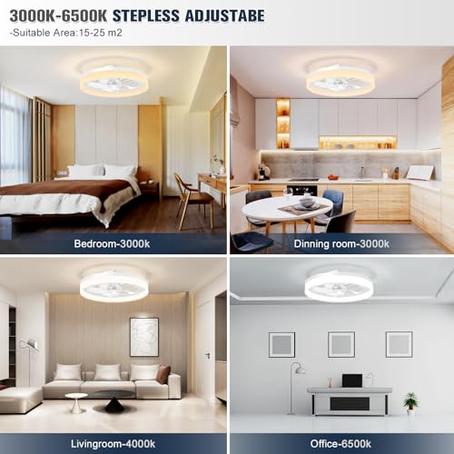 Low Profile Ceiling Fans with Lights and Remote