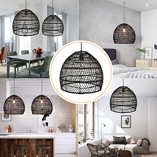 17.6" Black Kitchen Island Pendant Light