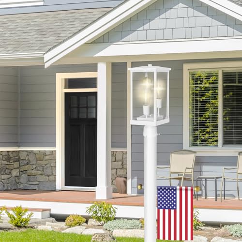 Mayfield Outdoor Post Light and Lamp Post (2 Count)