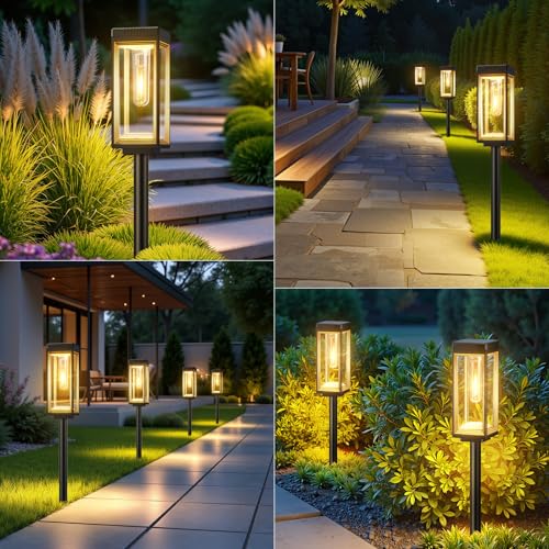 Solar Pathway Lights Outdoor (4 Count)