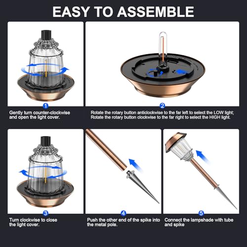 Solar Pathway Lights Outdoor (6 Count)