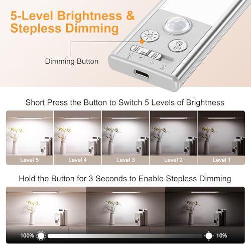 14.7inch Under Cabinet Lighting Rechargeable 2 Pack (2 Count)