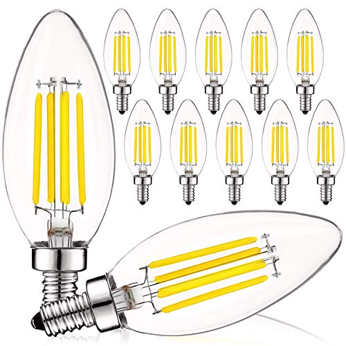Vintage Candelabra LED Bulb 60W Equivalent (12 Count)