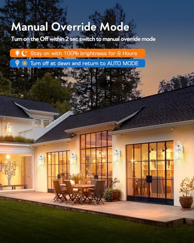 Outdoor Wall Lantern with Motion Sensor
