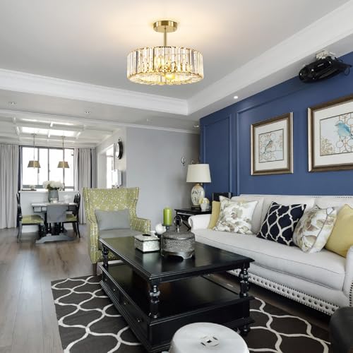 Gold Crystal Chandelier Ceiling Light