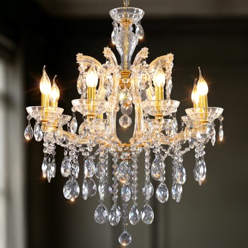 Maria Theresa Chandelier Light Fixture Modern Gold 8