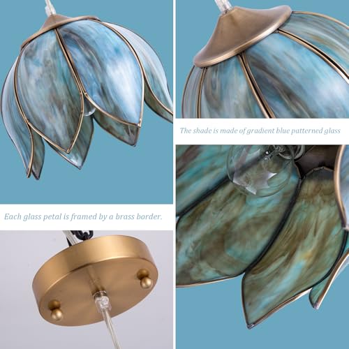 Brass Glass Ceiling Pendant Light