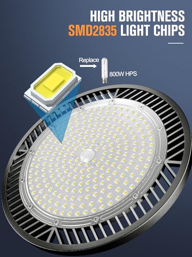 Commercial grade 37500LM 250W High Bay Led Shop Light For Shop Garage Barn (2 Count)