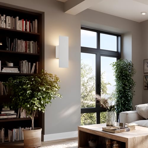 Hardwired White Wall Sconces (2 Count)