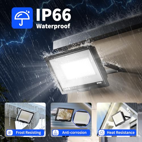 2 Pack 200W LED Flood Lights Outdoor (2 Count)