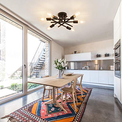 Semi Flush Mount Modern Ceiling Light Fixture