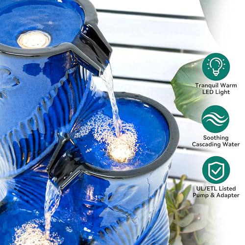 Autodaya 25" Tropical Outdoor Fountain