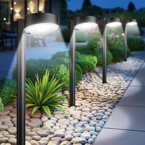 4 Pack Solar Pathway Lights Outdoor (4 Count)