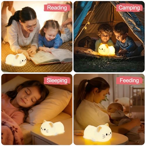 Cat Night Light & Lamp for Baby Nursery