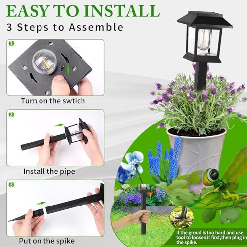Solar Lights Outdoor (6 Count)