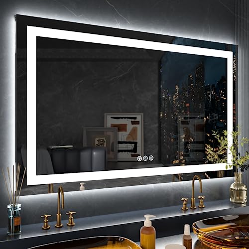 72"X32" RGB LED Bathroom Mirror with Lights