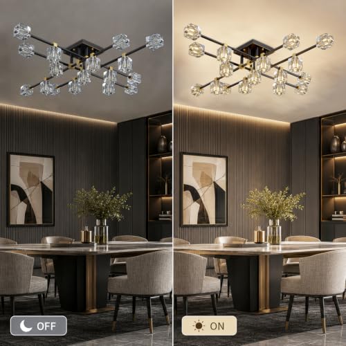 Crystal Sputnik Ceiling Light Fixture
