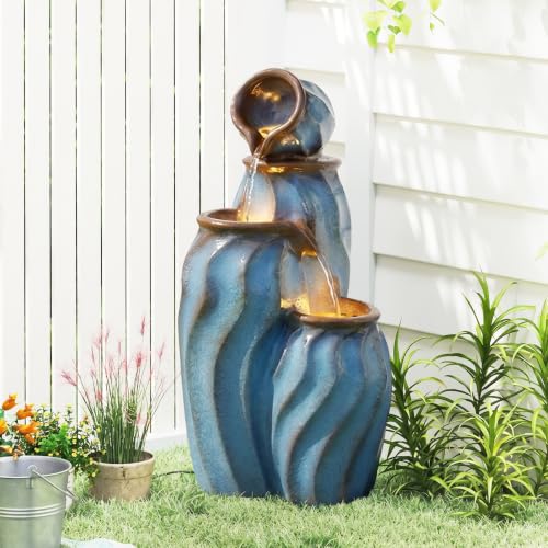 29.5" Outdoor Garden Water Fountain