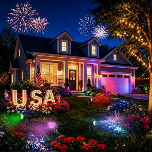 Solar Spot Lights Outdoor (4 Count)
