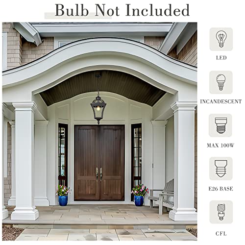 Farmhouse Outdoor Pendant Light for Porch