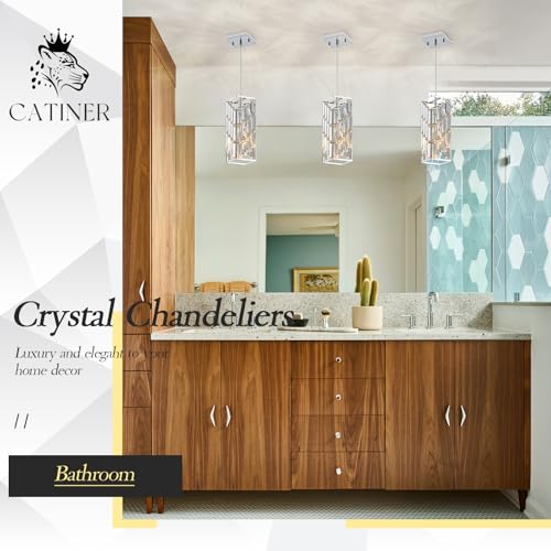 Chrome Crystal Pendant Light 3 (3 Count)