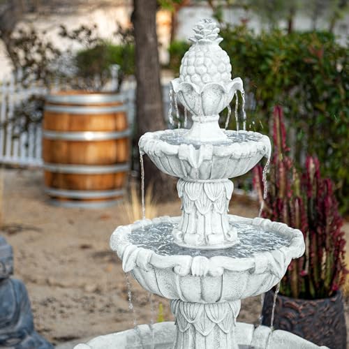 58.3" 3 Tier Outdoor Freestanding Water Fountain