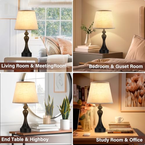 Touch Lamps for Nightstand (2 Count)