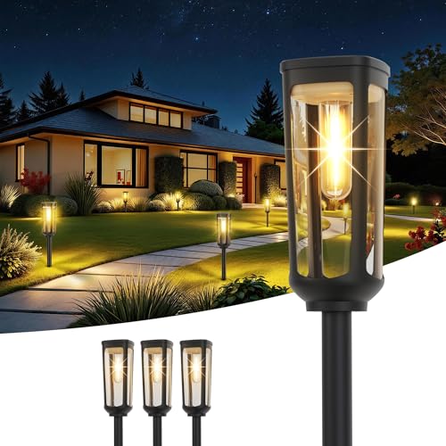 Solar Pathway Lights Outdoor Waterproof (4 Count)