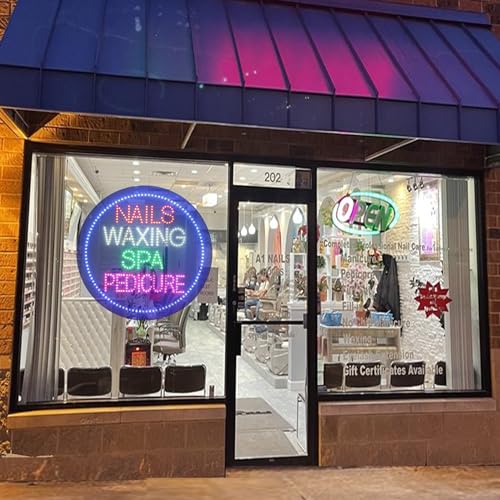 Nails Waxing Spa Pedicure Sign