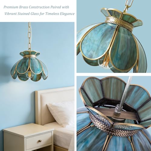 Brass Glass Ceiling Pendant Light