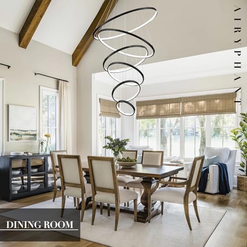 6 Rings Chandelier High Ceiling