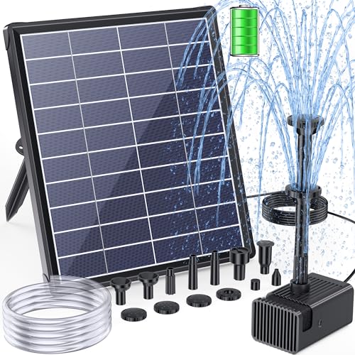 6.5W Solar Fountain Pump for Bird Bath Built