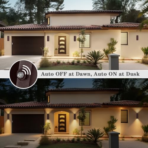 Dusk to Dawn Outdoor Wall Lights (2 Count)