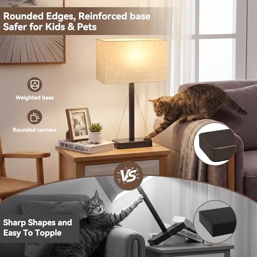 Touch Lamps for Bedroom Set of 2 (2 Count)