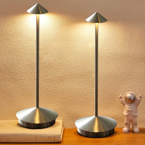 Portable Led Cordless Lamp Table Light 2 Pack