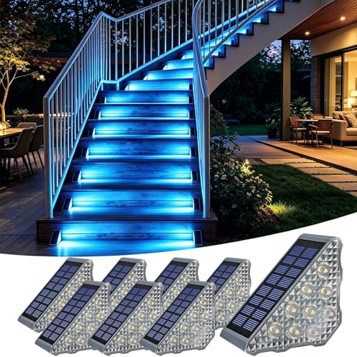 Solar Stair Lights 8 Pack (8 Count)