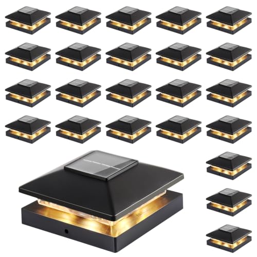 Solar Post Cap Lights Outdoor 24pack (24 Count)