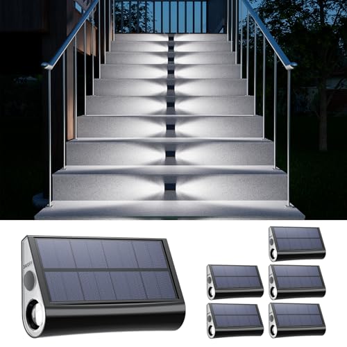 6 Pack Solar Step Lights (6 Count)