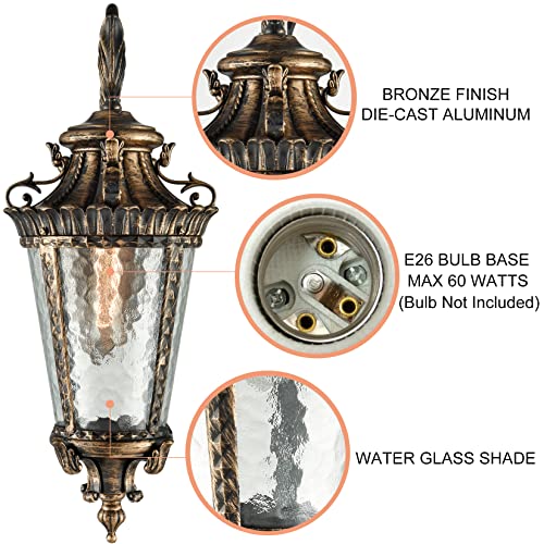Vintage Bronze Outdoor Wall Light Fixtures