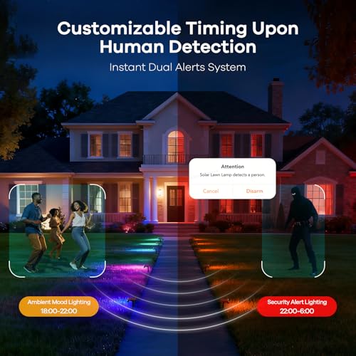 Smart Solar Lights Outdoor SL5 with Motion Sensor (6 Count)